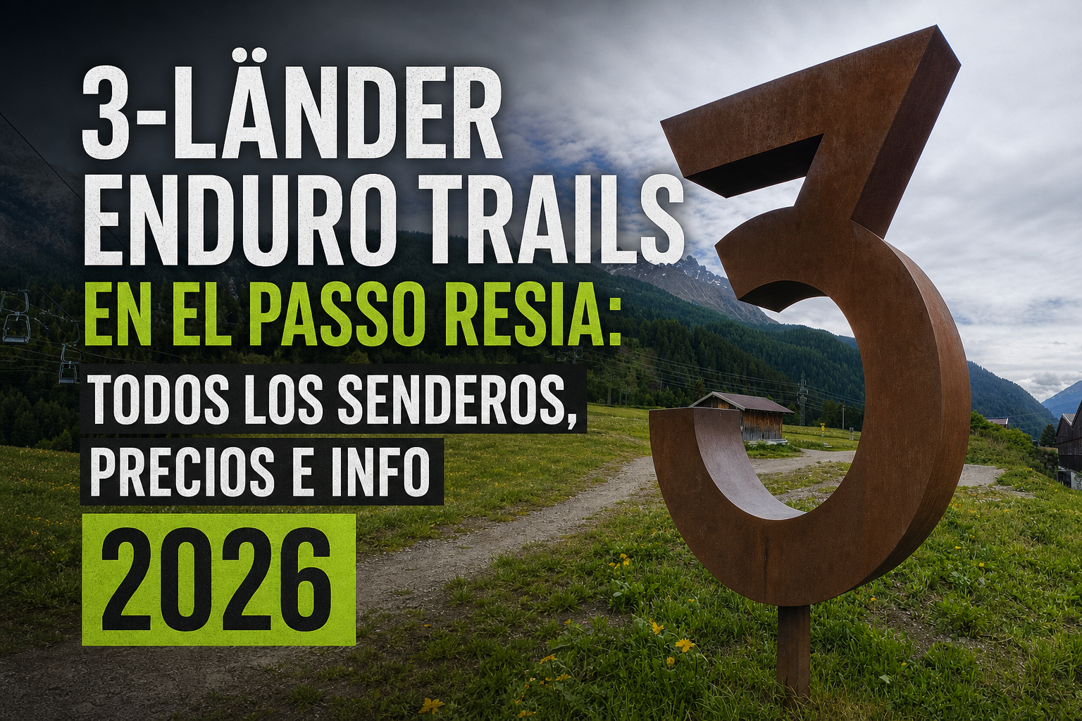 3 Länder Enduro Trails en el Passo Resia todos los senderos, precios e info